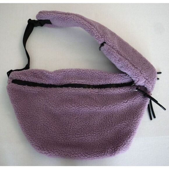 FP Movement x Free People Women's O/S Purple Overachiever Sherpa Sling Bag - Picture 2 of 10